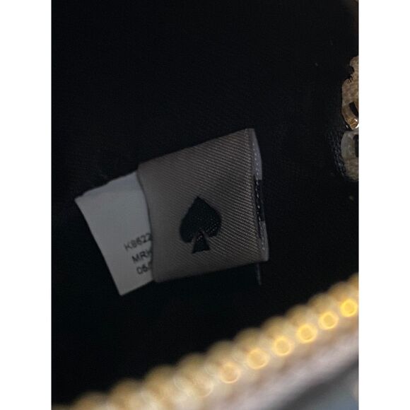 RARE 2 in 1 Kate Spade Claude Dachshund Dog Houndstooth Crossbody and Coin Purse - Picture 9 of 16